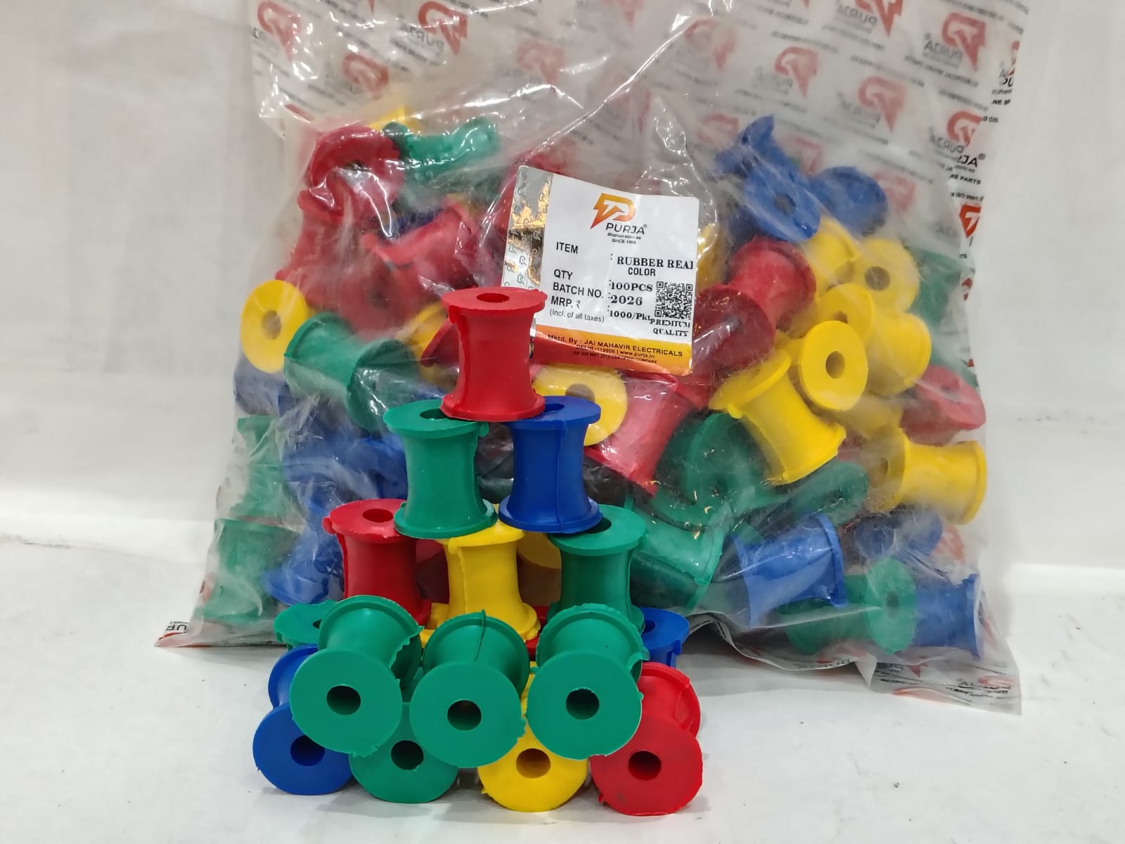 Ceiling Fan Rubber Reel – Multicolour